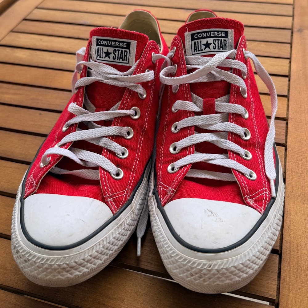Converse Unisex Red All Star Sneakers